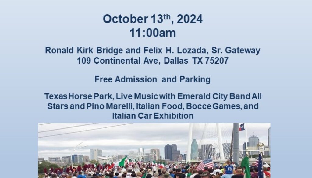Dallas, Columbus Day e Festival Italiano