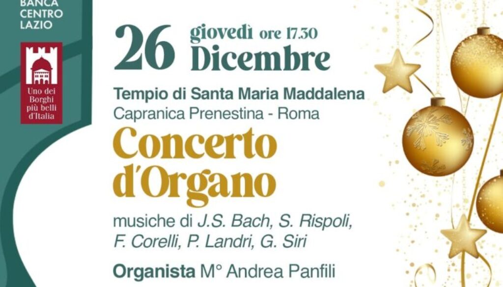 Concerto di Capodanno a Capranica Prenestina