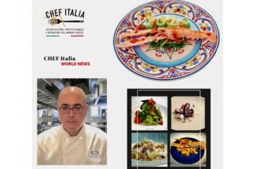 Paccherini blu agli scampi di Chef Alex Ziccarelli