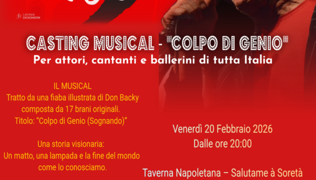 Casting nazionale per il musical di Don Backy
