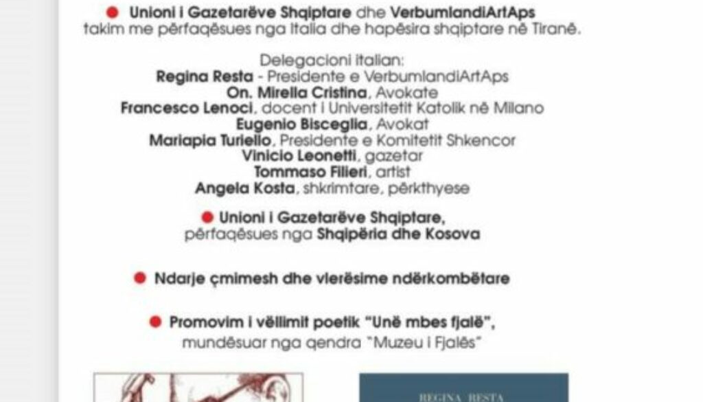 Al via la missione VerbumlandiArt in Albania