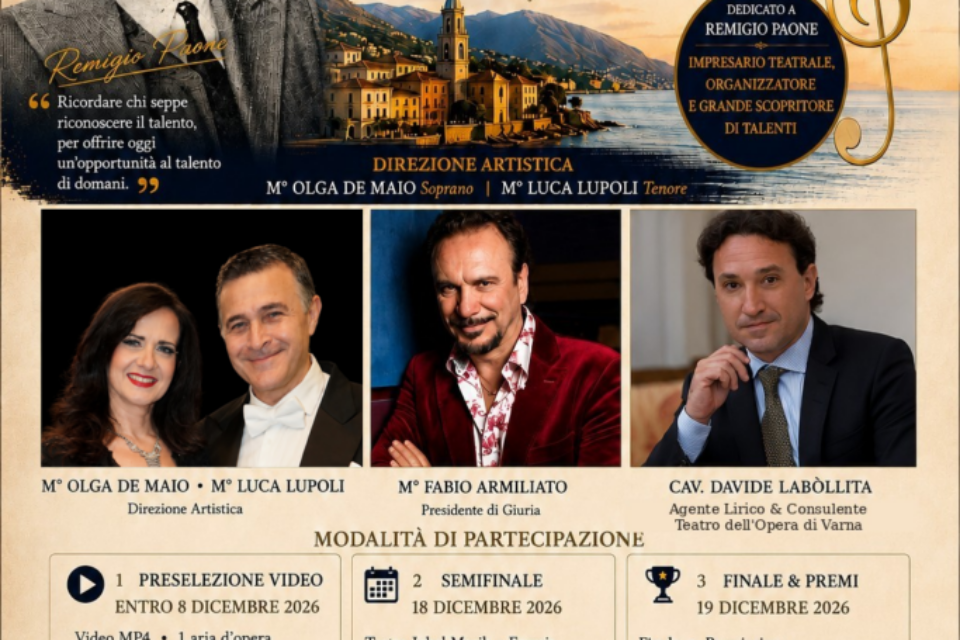 I Concorso Internazionale di Canto Lirico “Remigio Paone”