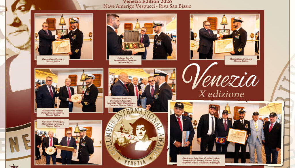 All’Amerigo Vespucci il COLUMBUS INTERNATIONAL AWARD